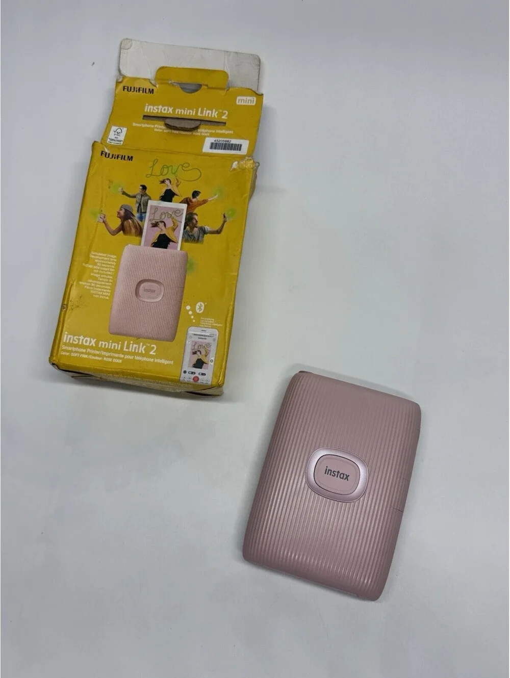 Fujifilm Instax Mini Link 2 Smartphone Photo Printer Soft Pink Tested